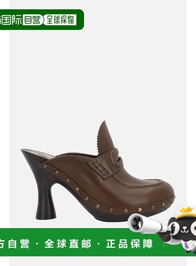 1h可退 香港直邮Burberry 巴宝莉 女士 铆钉皮质凉拖 8107177新款