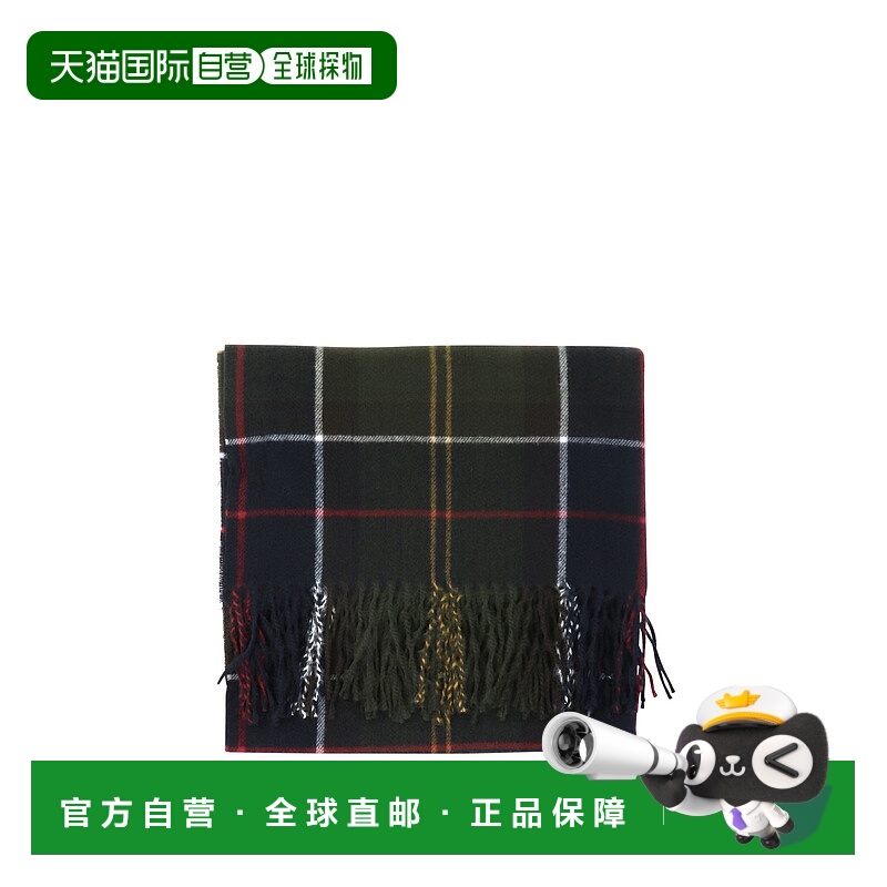 欧洲直邮barbour 女士 围巾披肩涤纶格纹
