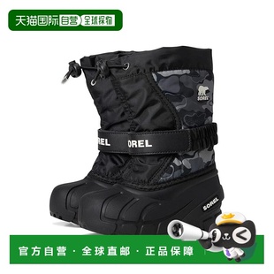1h可退 香港直邮Sorel 冰熊 女童 Childrens Flurry 印花雪地靴(/