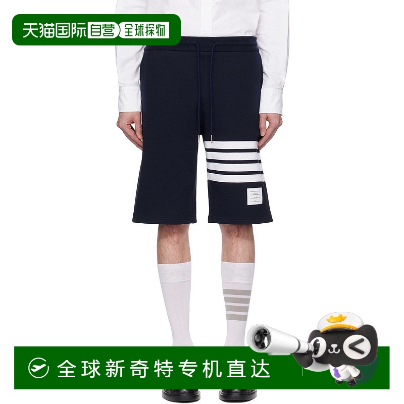 香港直邮Thom Browne 汤姆 布朗 男士 海军蓝 Classic Loopback 4