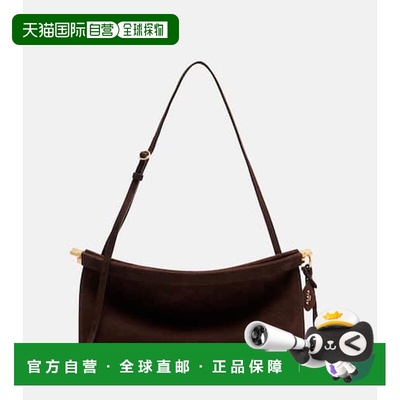 香港直邮alaia 女士 Le Click 横款中号绒面革肩包斜挎包女包