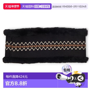 1h可退 香港直邮Ugg 女士 Atherson Hb 刺绣帽子 black黑色 舒适