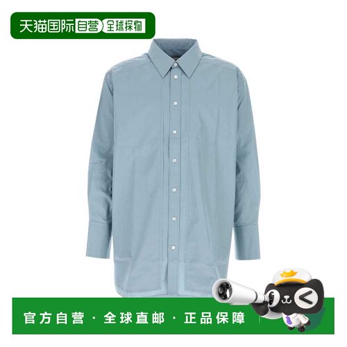 1h可退 香港直邮Ami Paris 男士衬衫 USH779CO00634506 AW2025 蓝