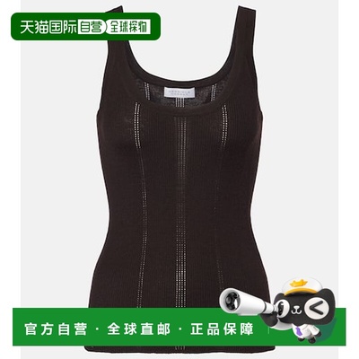 1h可退 香港直邮Gabriela Hearst 女士 网眼提花羊毛背心上衣性感
