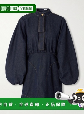 1h可退 ZIMMERMANN 女士 褶皱牛仔迷你连衣裙 6967DC26RN