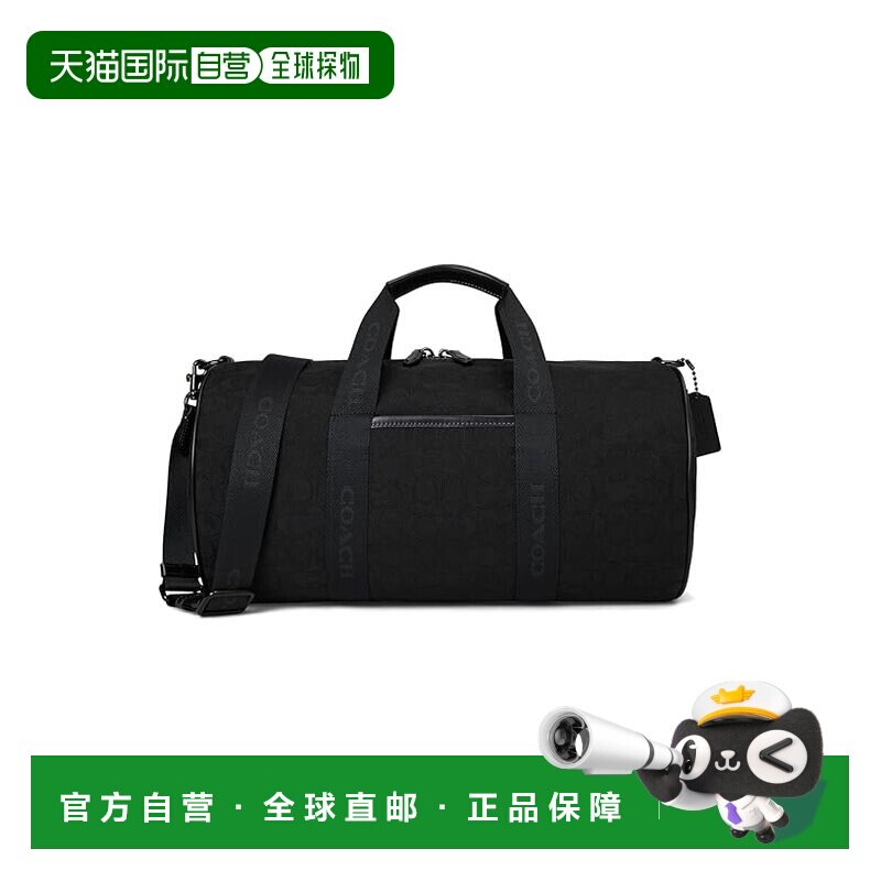 香港直邮Coach 蔻驰 男士 'Theo' 标志提花旅行袋斜挎包单肩包