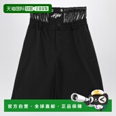 黑色尼龙混纺百慕大短裤 香港直邮Moncler 2B0 Rocky 男士 A$AP