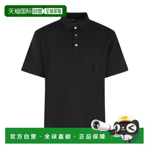 香港直邮Z ZEGNA 男士POLO衫 UI392A4I752001 AW2026 黑色