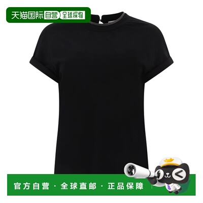 香港直邮BRUNELLO CUCINELLI 女士T恤 M0T18BD200C101BLACK