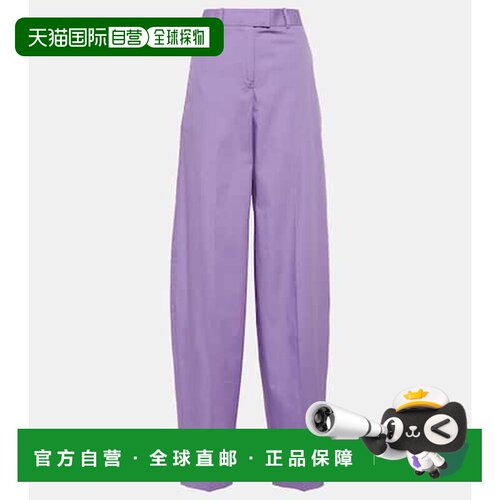 香港直邮The Attico 女士 Jagger 高腰阔腿裤 purple紫色 舒适时