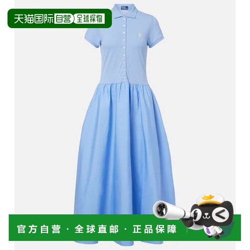 香港直邮Polo Ralph Lauren Polo 拉夫 劳伦 女士 棉混纺衬衫式连