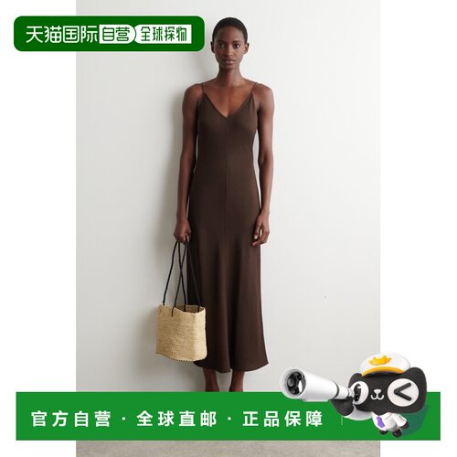 自营欧洲直邮COS Riviera女士沙色编织草编手提包编织包单肩包