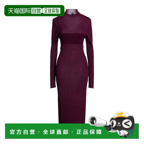 1h可退 香港直邮Pinko 品高 女士 紧身连衣裙 purple紫色 舒适时
