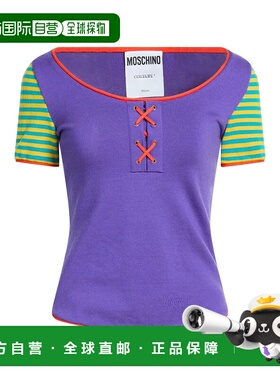 香港直邮Moschino 莫斯奇诺 女士 毛衣 purple紫色 舒适时尚