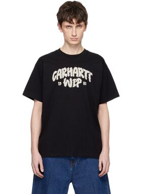 1h可退 香港直邮CARHARTT WIP 男士 黑色 Cloud Script T恤 I0362