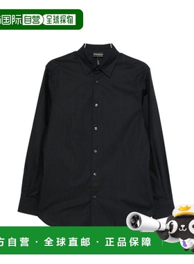 1h可退 香港直邮Emporio Armani 安普里奥 阿玛尼 男士 蓝色衬衫