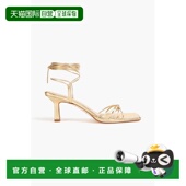 香港直邮aeyde 女士 Rosa 1h可退 金属感皮质凉鞋 ROSALAMINATEDN