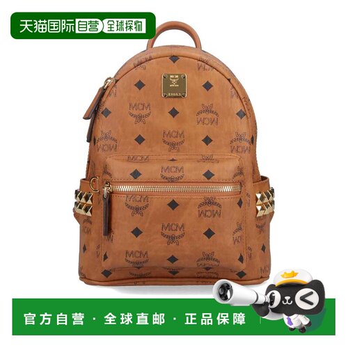 1h可退 香港直邮MCM 男士双肩包 MMKEAVE16CO AW2026 棕色 Studs