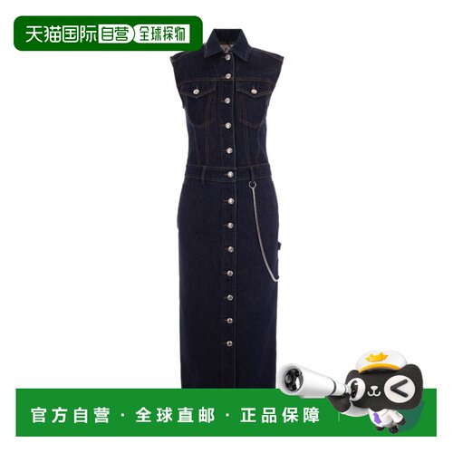 香港直邮SPORTMAX 女士连衣裙 2221016506001 SS2026 蓝色 翻领无