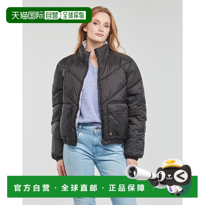 欧洲直邮Volcom 女士 DOWN'N PUFF JACKET 羽绒服 黑色 高端流行