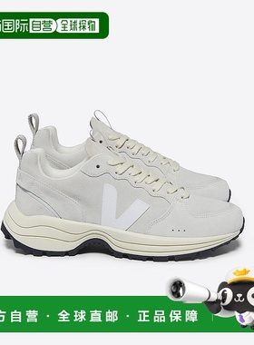 自营欧洲直邮VEJA Venturi系列白色/自然色麂皮V标识运动鞋 男女