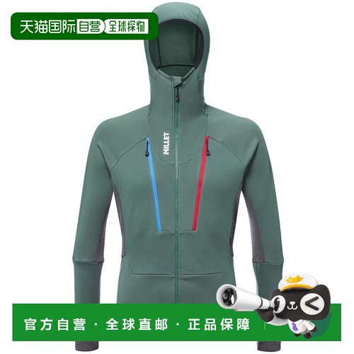 自营欧洲直邮Millet觅乐 TRILOGY ICON WOOL 男士羊毛抓绒衣 绿色