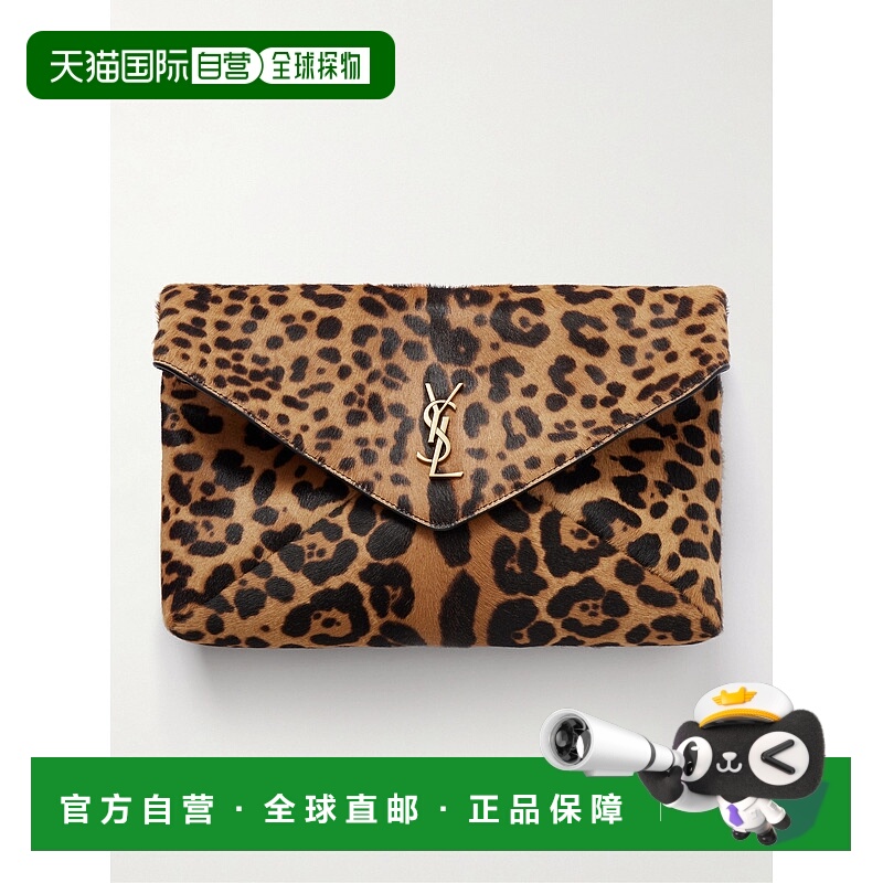 1h可退 香港直邮Saint Laurent 圣罗兰 女士 Cassandre 皮革饰边