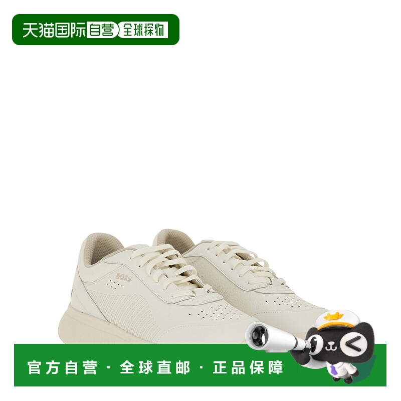 1h可退 欧洲直邮hugo boss 男士 时尚休闲鞋牛皮男鞋运动鞋