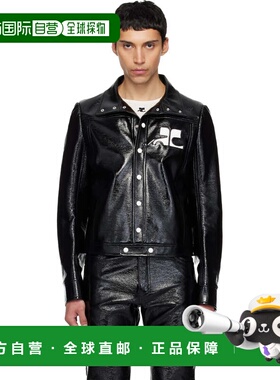香港直邮Courreges 男士 黑色 Reedition 系列夹克 PERCBL017VY00