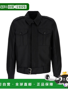 香港直邮Tom Ford 汤姆 福特 男士 黑色羊毛混纺夹克 OBS031FMW02