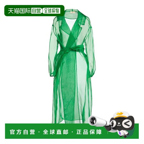1h可退 香港直邮Herno 女士 长款夹克 green绿色 舒适时尚
