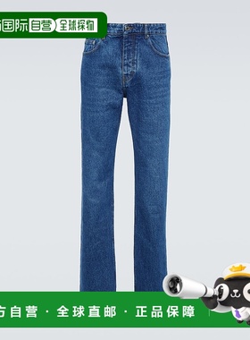 1h可退 香港直邮Ami Paris 男士 直筒牛仔裤 blue蓝色 舒适时尚