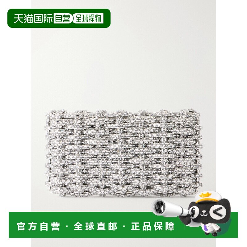 香港直邮Simkhai 女士 Morgan 水晶装饰手包 525H024WCSILVER