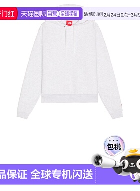 1h可退 香港直邮the north face 北面 男士 红色方形连帽衫 NF0A8