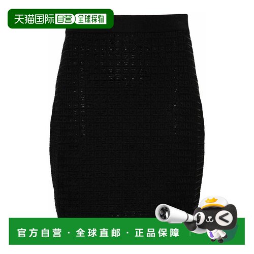 香港直邮GIVENCHY 女士半身裙 BW40LL4ZKD001BLACK SS2024