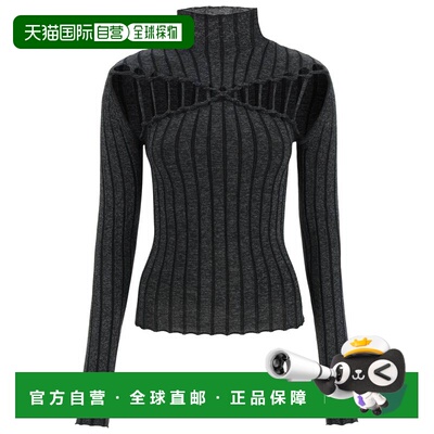 香港直邮Dion Lee 女士T恤 C7131F22BLACK AW2022 黑色 Braid Ref