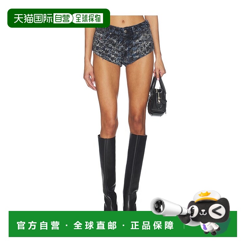 1h可退 香港直邮Diesel 迪赛 女士 短裤 A214330CEBL blue蓝色 舒