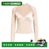 beige米色 1h可退 舒 女士 针织开衫 香港直邮Blumarine 蓝色情人