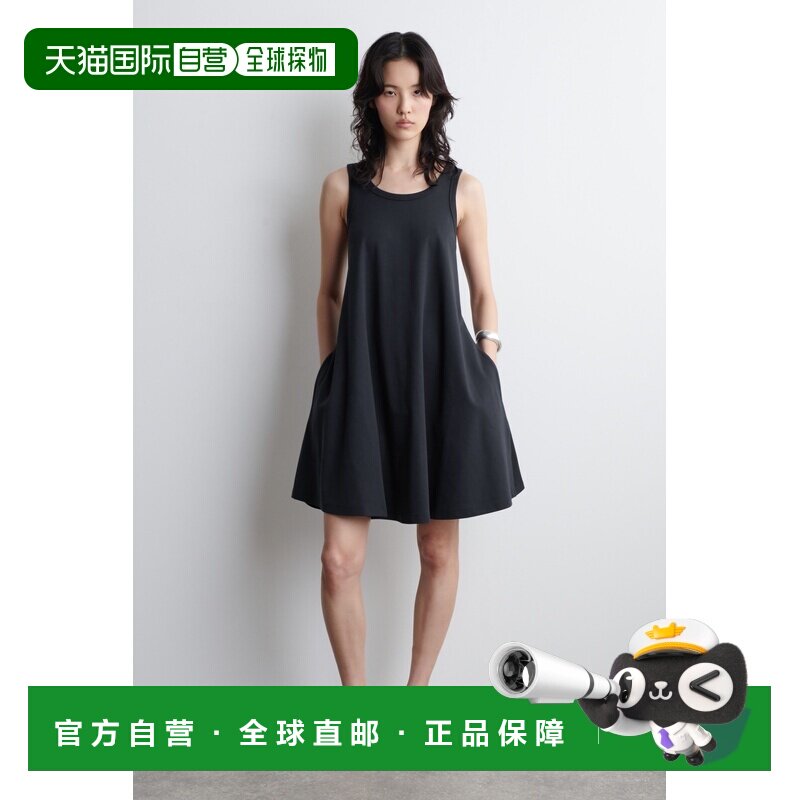 自营欧洲直邮COS 女士蓝色棉质Swing吊带连衣裙短裙