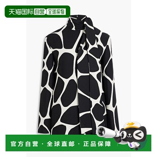 印花羊毛真丝混纺绉纱衫 女士 B3AE4 华伦天奴 香港直邮Valentino