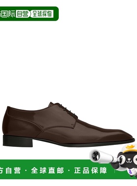 1h可退 香港直邮Saint Laurent STANTON 亮面皮革德比鞋 860499AA