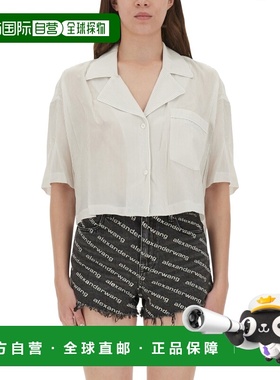 1h可退 香港直邮Alexander Wang 亚历山大 王T系列 女士 白色莱赛