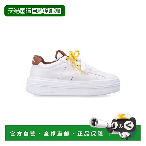 香港直邮Miu Miu 缪缪 女士 皮质运动鞋 5E710E3L48