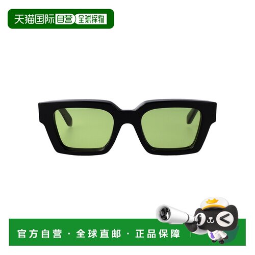 香港直邮off-white 女士 光泽黑色醋纤太阳眼镜 OW10221050