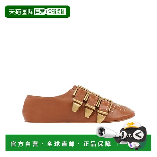 香港直邮CHLOÉ 女士休闲鞋 CH26S16YUN27T SS2026 棕色 圆头平底