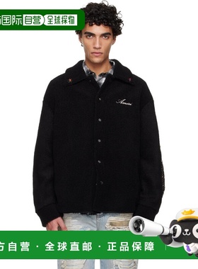 香港直邮AMIRI 男士 黑色 Bones Studded 夹克 AMOUJA1009