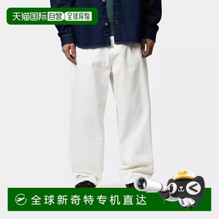 牛仔 欧洲直邮Carhartt Wip 男士 白色棉休闲裤