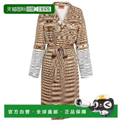 1h可退 香港直邮MISSONI 米索尼 女士 间隔染色纱羊毛混纺针织开