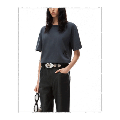 1h可退 香港直邮Alexander Wang 亚历山大 王 女士 短袖圆领T恤 4