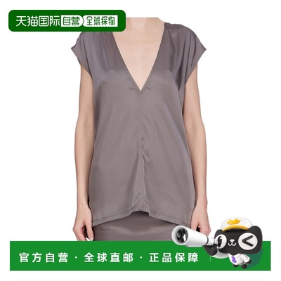 香港直邮Rick Owens V领T恤 RP01E7118SCH上衣女装